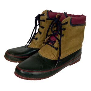 Midwest Traders Thermolite Insulated Duck Boots Womens Size 6 Leather Upper